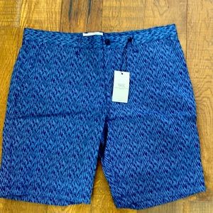 Blue zig zag WRK shorts